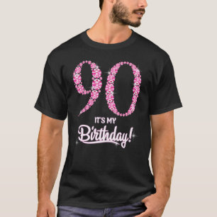 Camiseta 90 anos É o meu 90 de aniversário Diamon de aniver