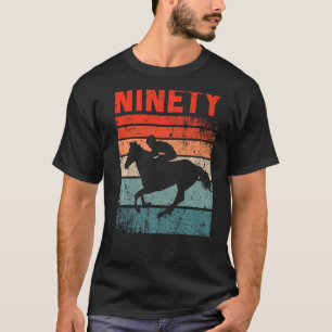 Camiseta 90 Birthday Horse Rider Fan 90 Anos