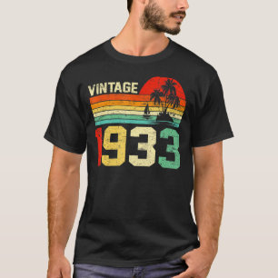 Camiseta 90 Birthday Vintage 1933 Retro Men 90 Yea