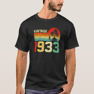 Camiseta 90 Birthday Vintage 1933 Retro Men 90 Yea