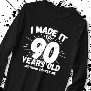 Camiseta 90 de Aniversário Engraçado Cita Sarcástico 90 Ano