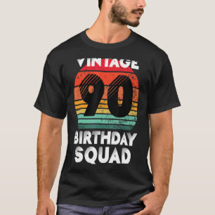 Camiseta 90 de Festa de aniversário de 90 anos de idade