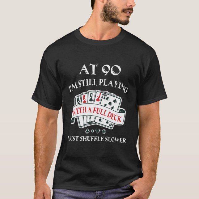 Camiseta 90 Divertido Presente De Aniversário Para A Playi  (Frente)