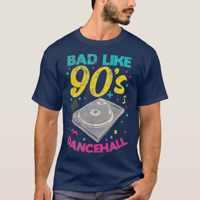 Camiseta 90 é ruim como os anos 90, Dancehall Jamaican Regg (Frente)