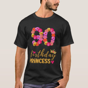 Camiseta 90 Princesa Flor É Minha 90