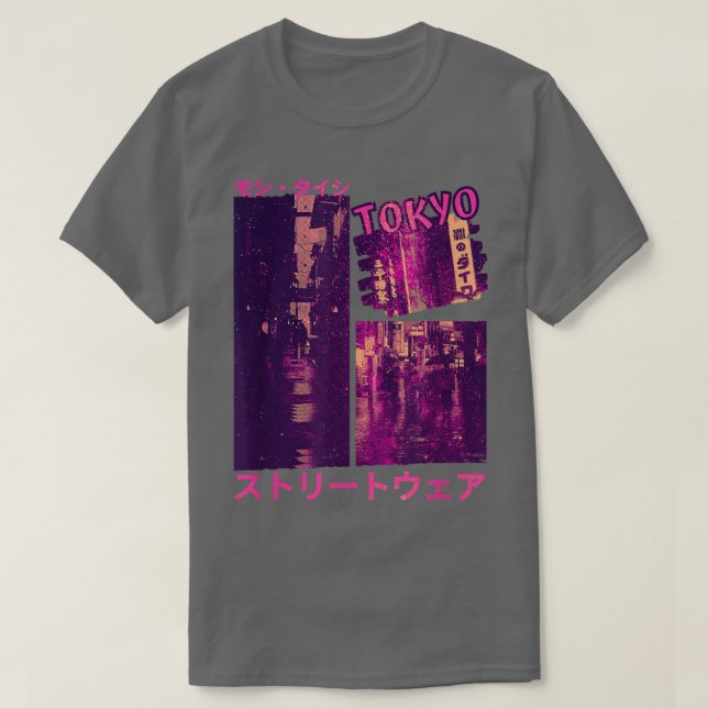Camiseta 90 Retro Lofi Tokyo Japonês Streetwear Vaporwave (Frente do Design)