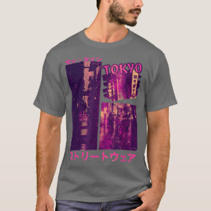 Camiseta 90 Retro Lofi Tokyo Japonês Streetwear Vaporwave