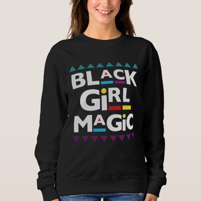 Camiseta 90 s Black Girl Magic 90 s Fashion Black History (Frente)