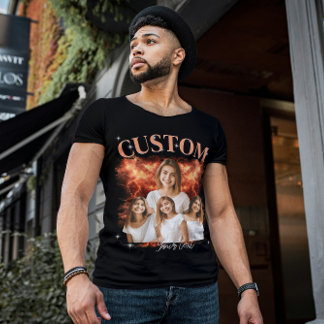 Camiseta 90's Bootleg Shirt Rap Style Vintage Custom Shirt