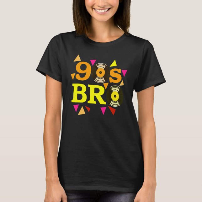 Camiseta 90s Bro Vinyl 90s Música 1990s Retro Noventa 1 (Frente)