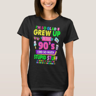 Camiseta 90s para roupas de corrida femininas e festas do F