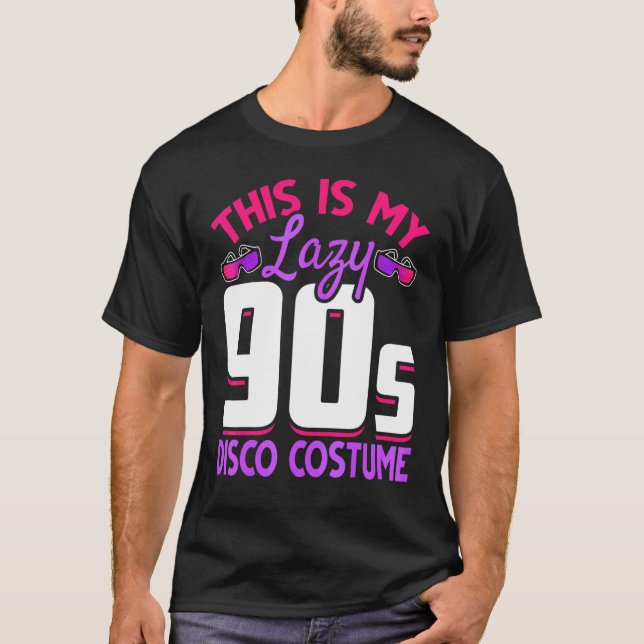 Camiseta 90s Retro Costume Party 1990s Disco Music  Ninetie (Frente)