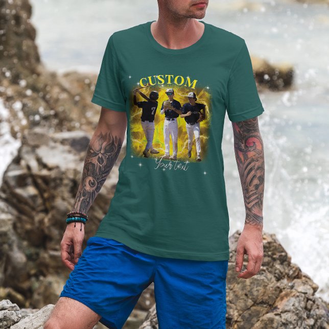 Camiseta 90's Sport Bootleg Rap Custom Photo (Criador carregado)