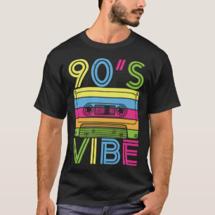 Camiseta 90s Vibe 1990s Festa de Costume Retroestética 90s