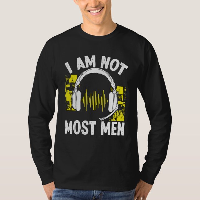 Camiseta 911 Dispatch Operator I am not most Men Thin Gold  (Frente)