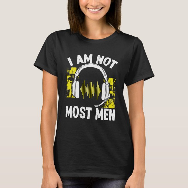 Camiseta 911 Dispatch Operator I am not most Men Thin Gold  (Frente)