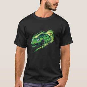 Camiseta 911 Exótico Gráfico de Conceitos de Automóveis Des