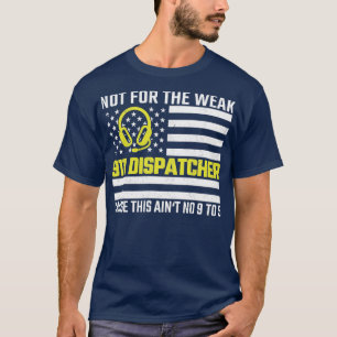 Camiseta 911 Operator US Flag Thin Gold Line Emergency Disp