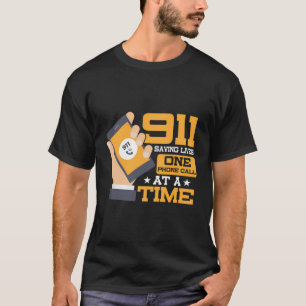 Camiseta 911 Salvando Vidas Uma Chamada Telefônica Por Envi