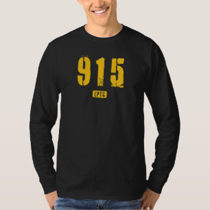Camiseta 915 EPTX El Paso TX Design de Estêncil Áspero_1