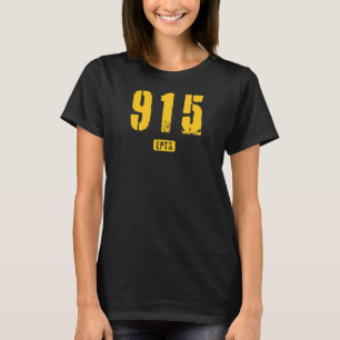 Camiseta 915 EPTX El Paso TX Rough Stencil Design