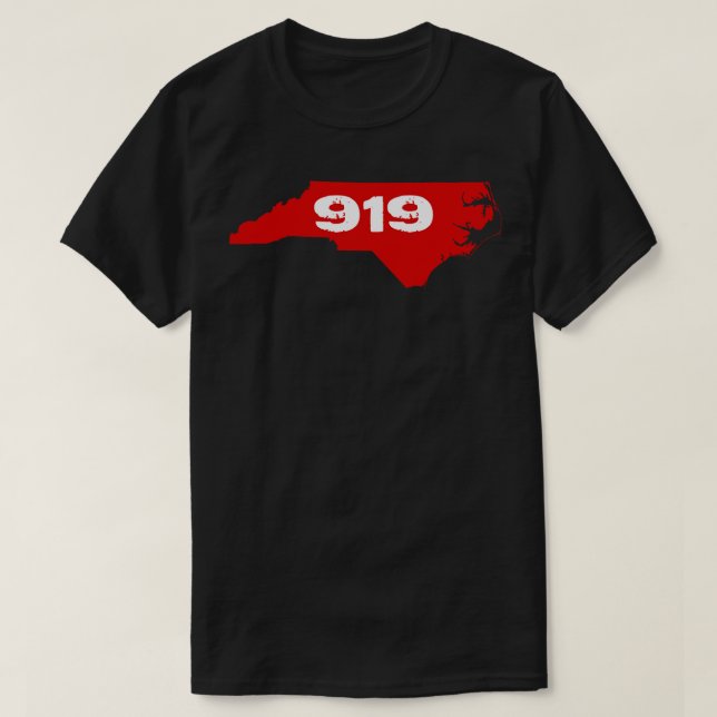 Camiseta 919 Vermelho e Branco (Frente do Design)