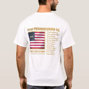 Camiseta 91st Infantaria voluntária de Pensilvânia (BH)