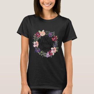 Camiseta 92 Anos Amado Floral 92º Aniversário Mulheres 92 A