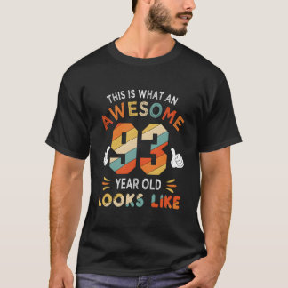 Camiseta 93º Aniversário de 93 Anos