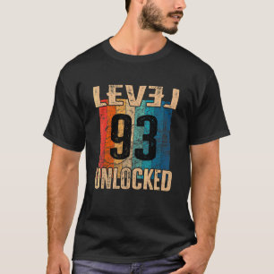 Camiseta 93º Relatório de Vintagem Desbloqueada de Nível de