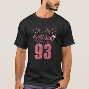 Camiseta 93 anos É meu aniversário incrível Par de aniversá
