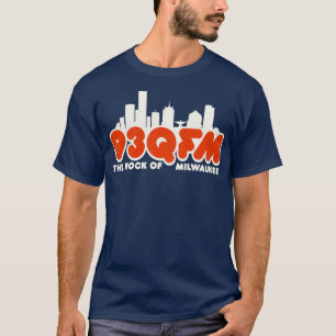 Camiseta 93 QFM The Rock of Milwaukee Defunct Radio Station