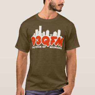 Camiseta 93 QFM The Rock of Milwaukee Defunct Radio Station