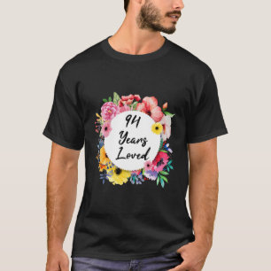 Camiseta 94 Anos Amavam 94º Floral