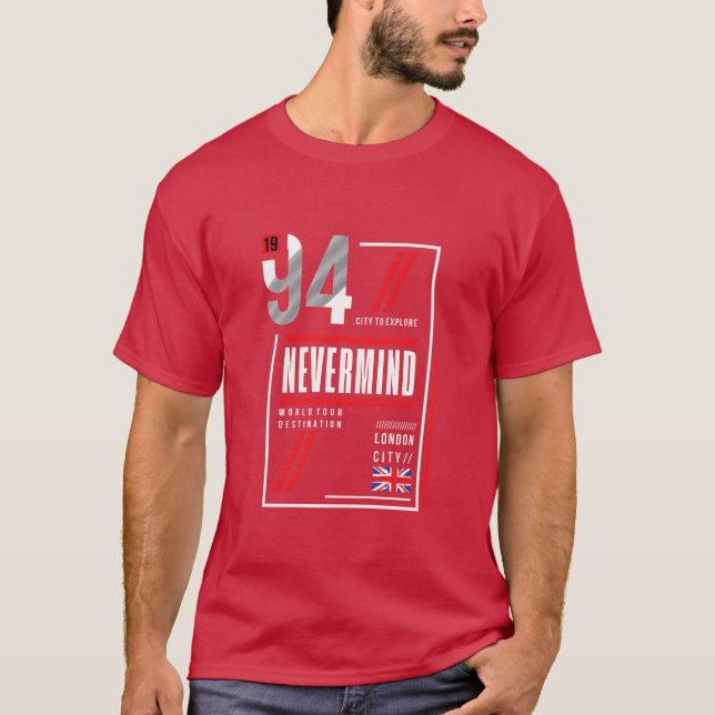 Camiseta 94 cidade de explorar nunca se importe retro (Frente)