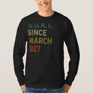 Camiseta 95.º aniversário De 95 anos De Caprino Desde março