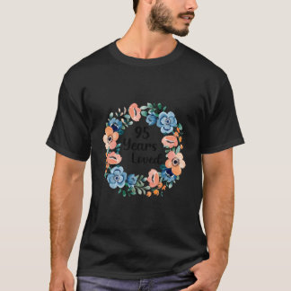 Camiseta 95 Anos Amada Mãe Avó 95 95º