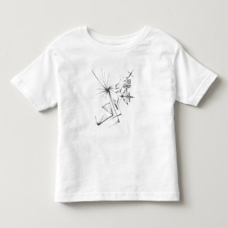 Camiseta 95 Arte de Tatuagem Tribal Abstrata Preto e Branco