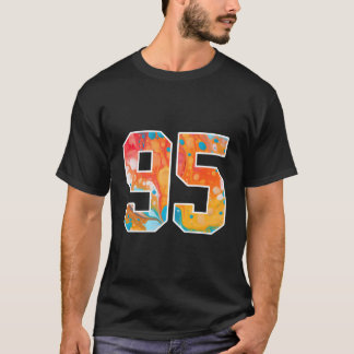 Camiseta 95 Colorful Sports Team Numbers Front And Back