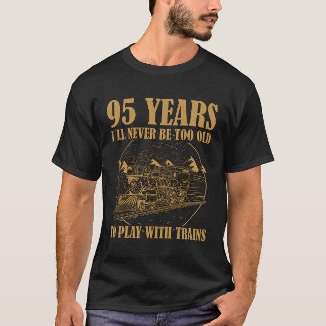 Camiseta 95 Comboio A Vapor De Estrada De Ferro (Frente)