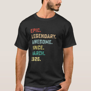Camiseta 95Th Birthday Gifts Epic Awesome Legend Since Marc
