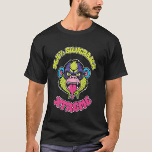 Camiseta 96.4 Gorila Silverback, vestuário de ginásio, musc