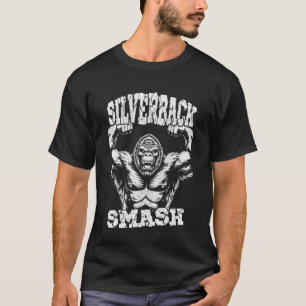 Camiseta 96.4 Roupas de Academia Silverback, Construção Mus