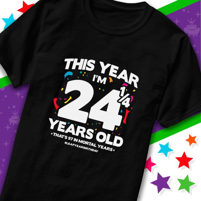 Camiseta 97º aniversário Anos Mortais Dia do Salto Ano Dia  (Criador carregado)