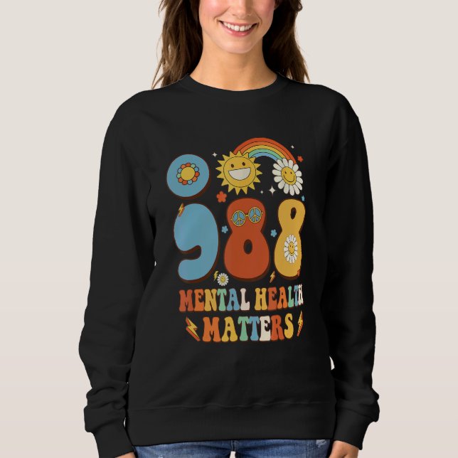 Camiseta 988 Mental Health Matters Suicide Prevention Aware (Frente)