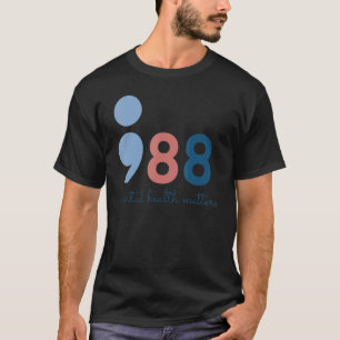 Camiseta 988 Saúde Mental Assuntos de Prevenção de Suicídio