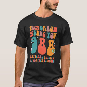Camiseta 988 Saúde Mental Assuntos de Prevenção de Suicídio
