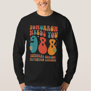 Camiseta 988 Saúde Mental Assuntos de Prevenção de Suicídio