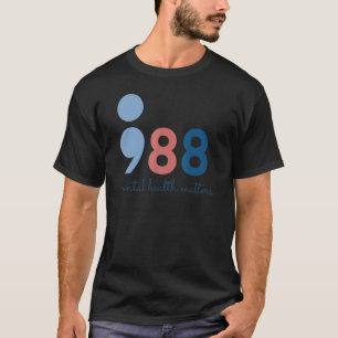 Camiseta 988 Saúde Mental Assuntos de Prevenção de Suicídio