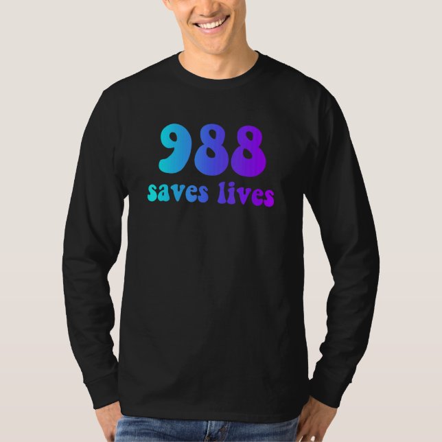 Camiseta 988 saves lives (Frente)